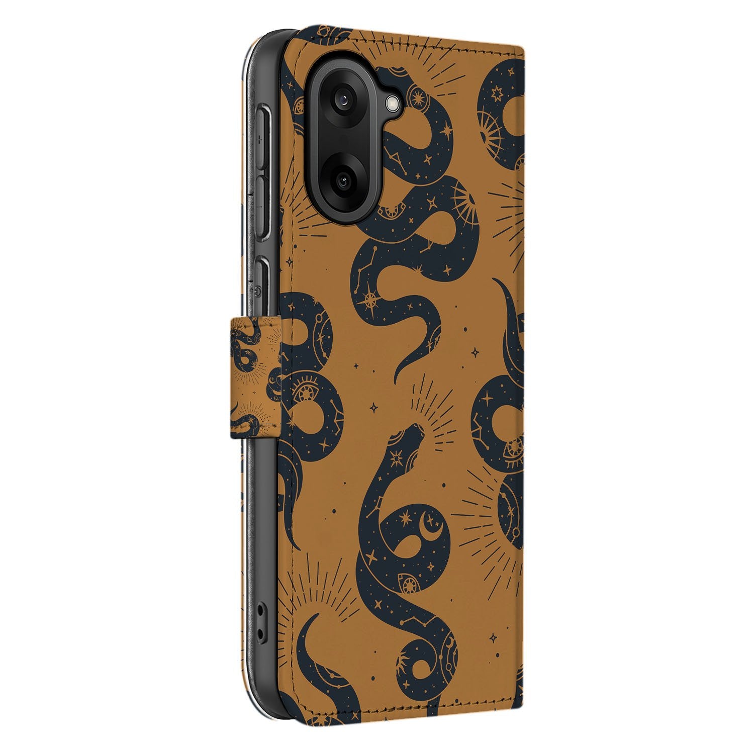 OnePlus Nord CE 5 Slangenontwerp Hoesje Voor OnePlus Nord CE 5 Book Case zijaanzicht