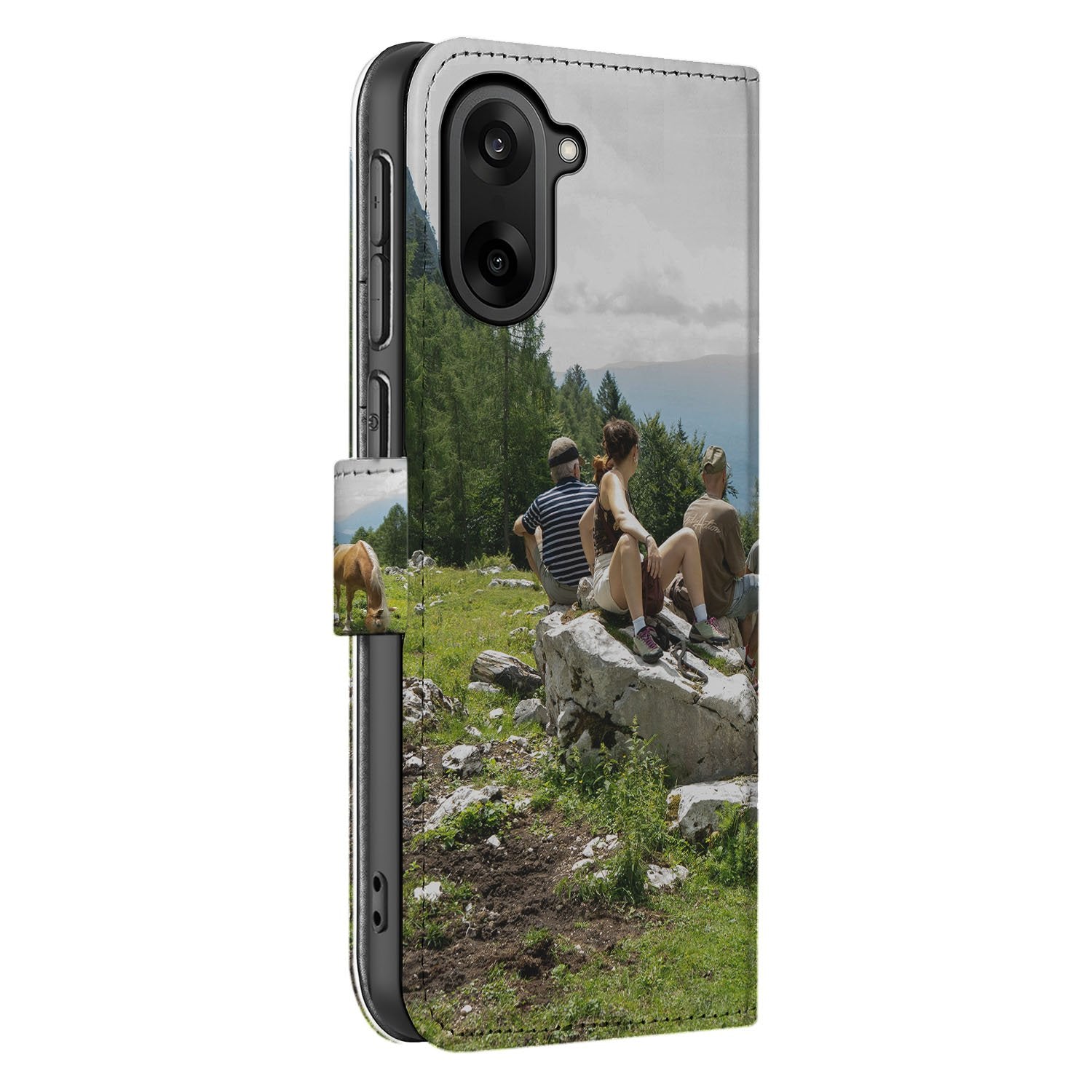 OnePlus Nord CE 5 Bookcase Hoesje Maken met Foto uniek fotocadeau design natuur aanzicht