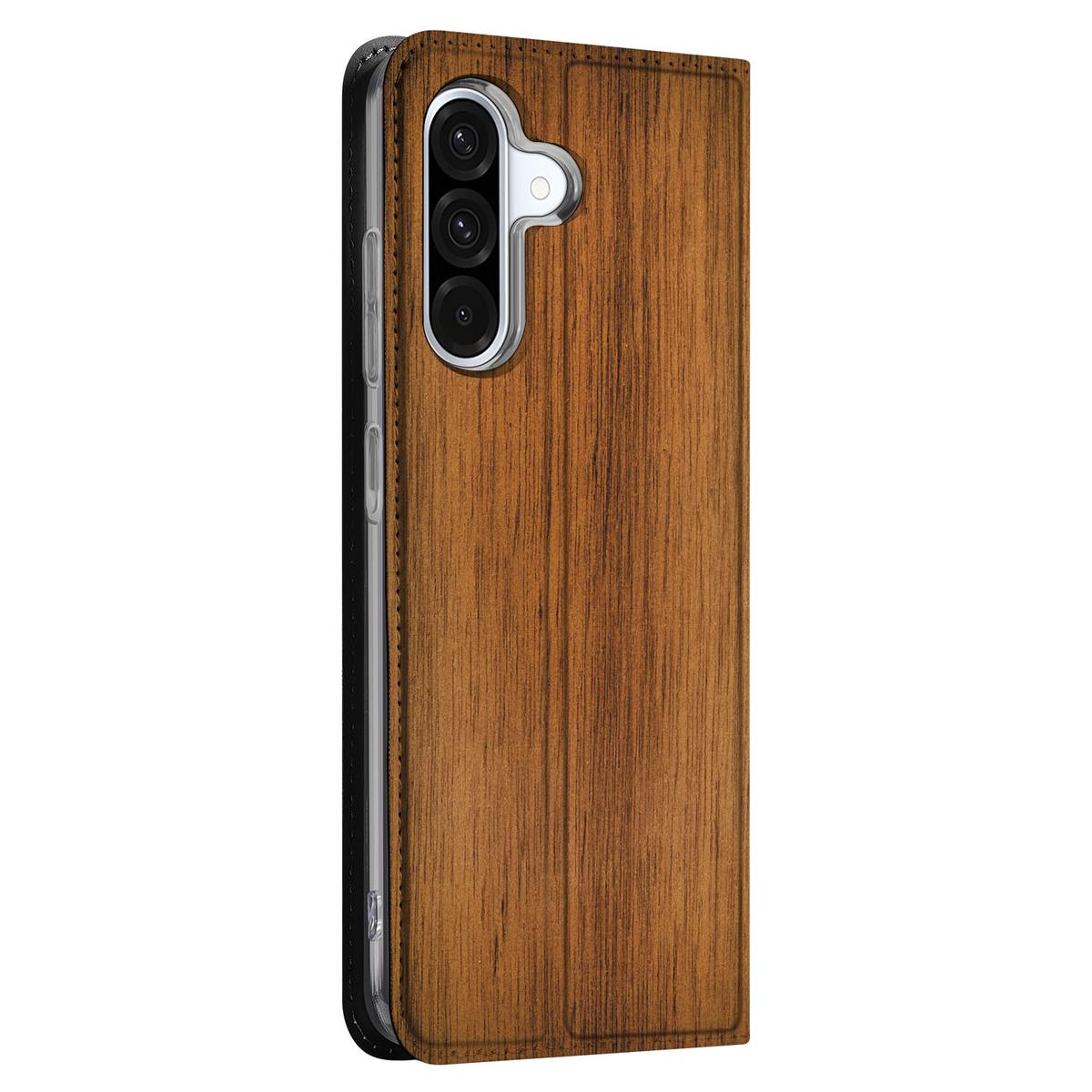 Samsung Galaxy A56 A36 Hoesje Donker Hout positie 3