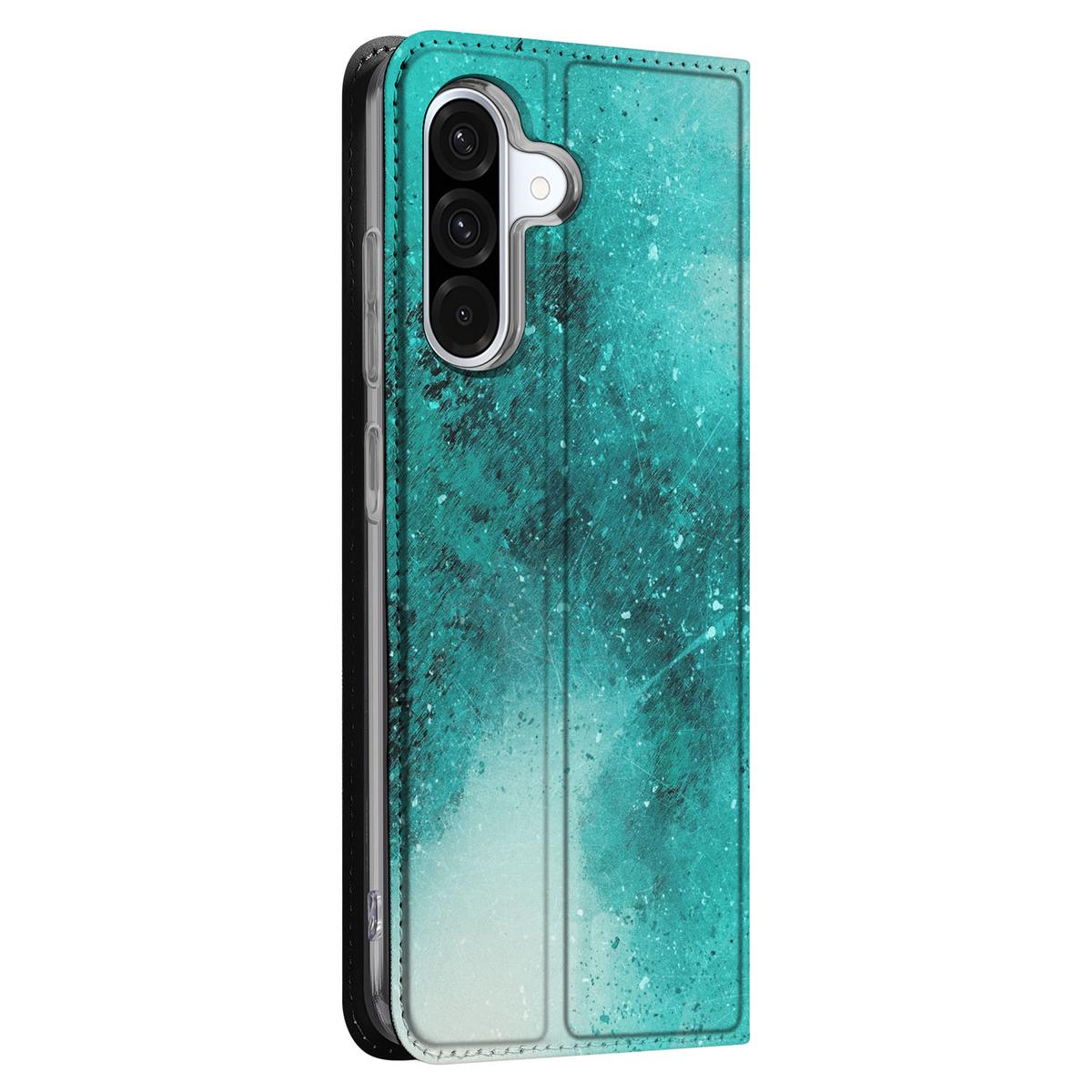 Samsung Galaxy A56 A36 Hoesje Painting Blue positie 3