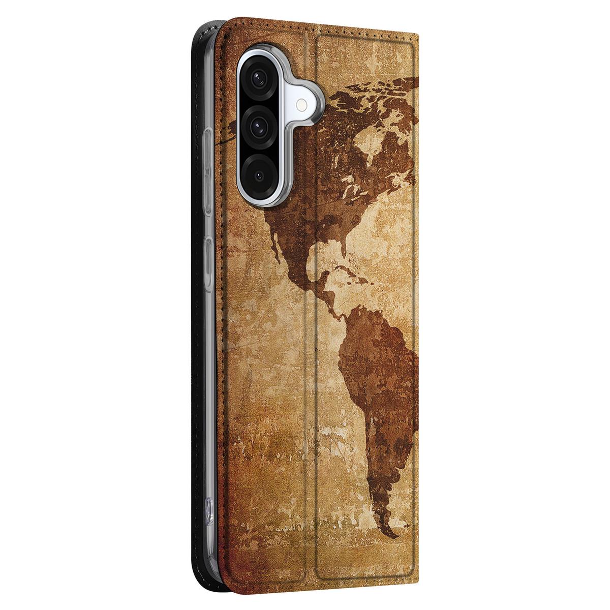 Samsung Galaxy A56 A36 Hoesje Wereldkaart positie 3