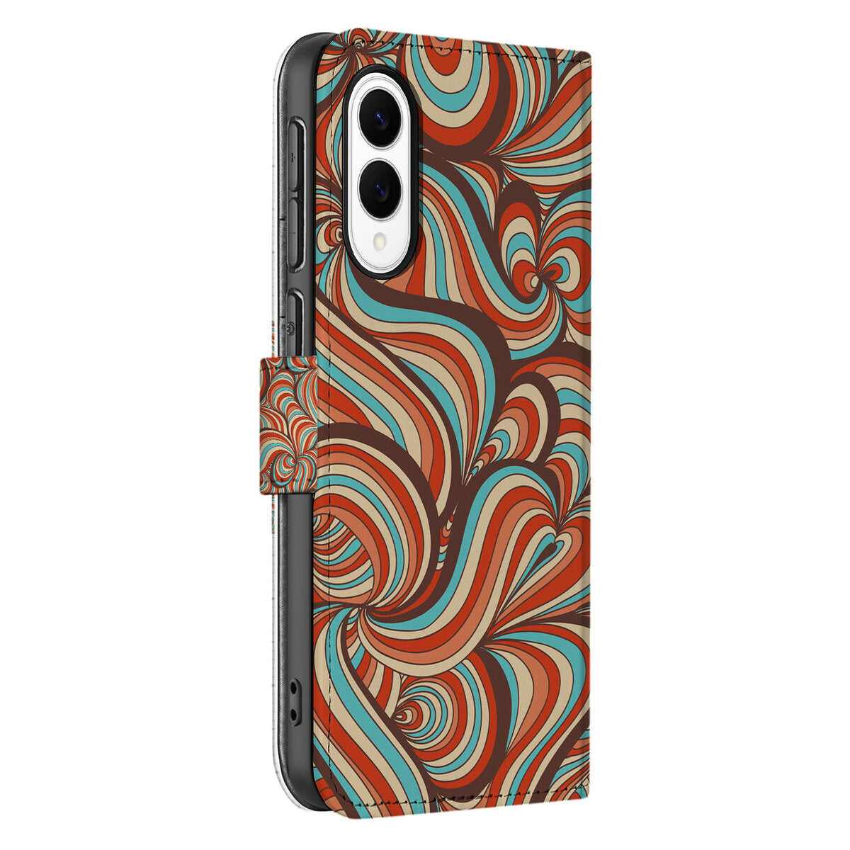 Samsung Galaxy S25 Edge Hoesje Retro met uniek Retro-design en magnetische sluiting