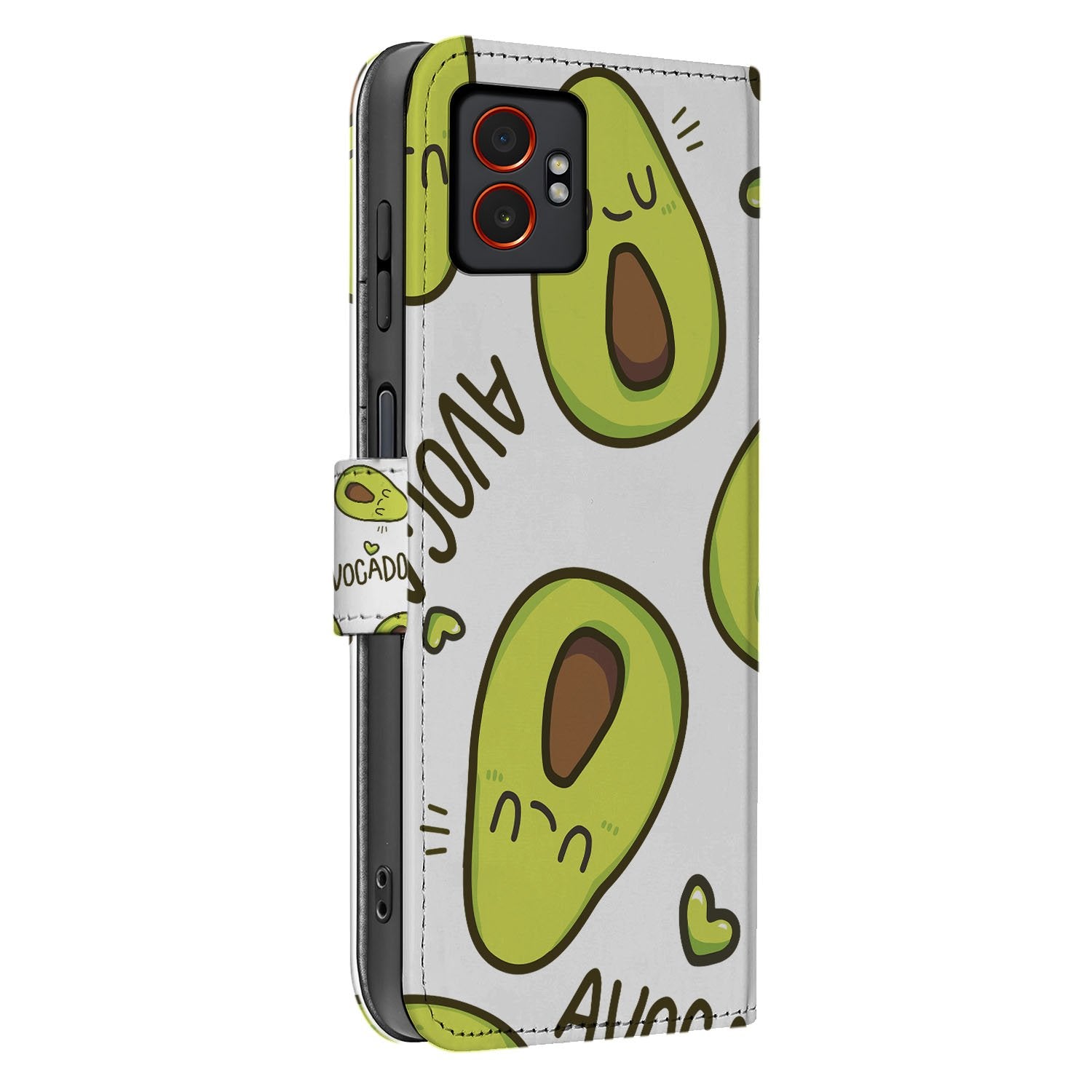 Samsung Galaxy Xcover 7 Pro Bookcase Hoesje Avocado Groen zijaanzicht