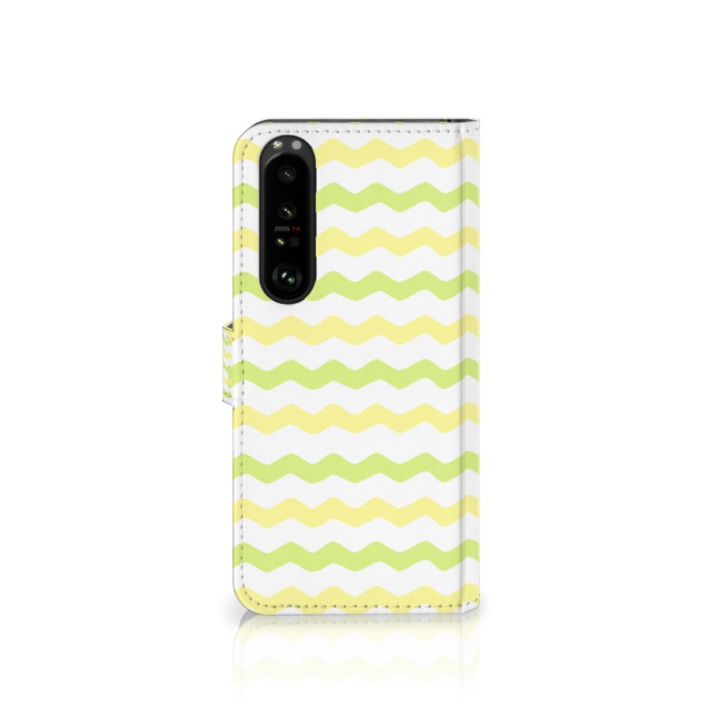 Sony Xperia 1 III Telefoon Hoesje Waves Yellow