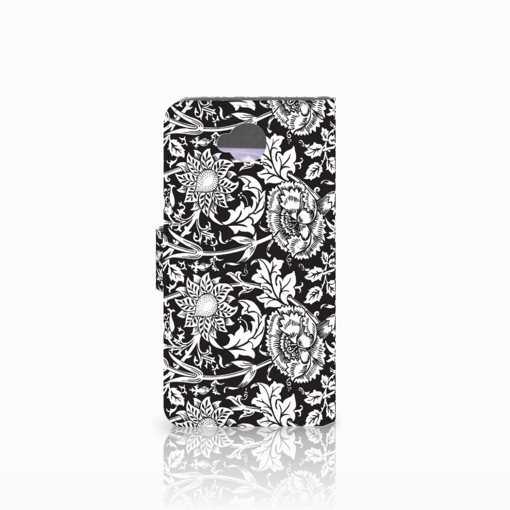 Microsoft Lumia 650 Hoesje Black Flowers