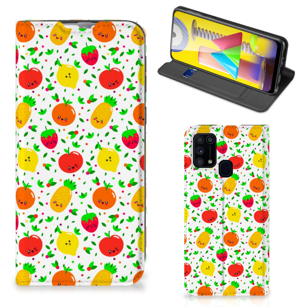 Samsung Galaxy M31 Flip Style Cover Fruits - B2C Telecom