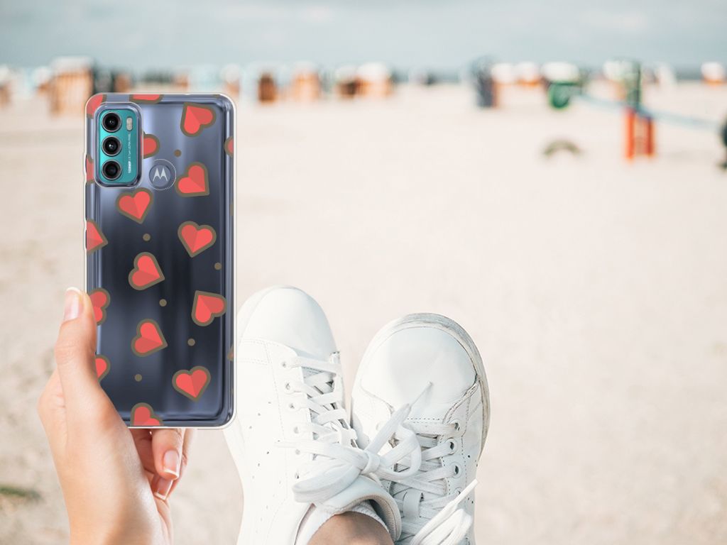 Motorola Moto G60 TPU bumper Hearts B2C Telecom