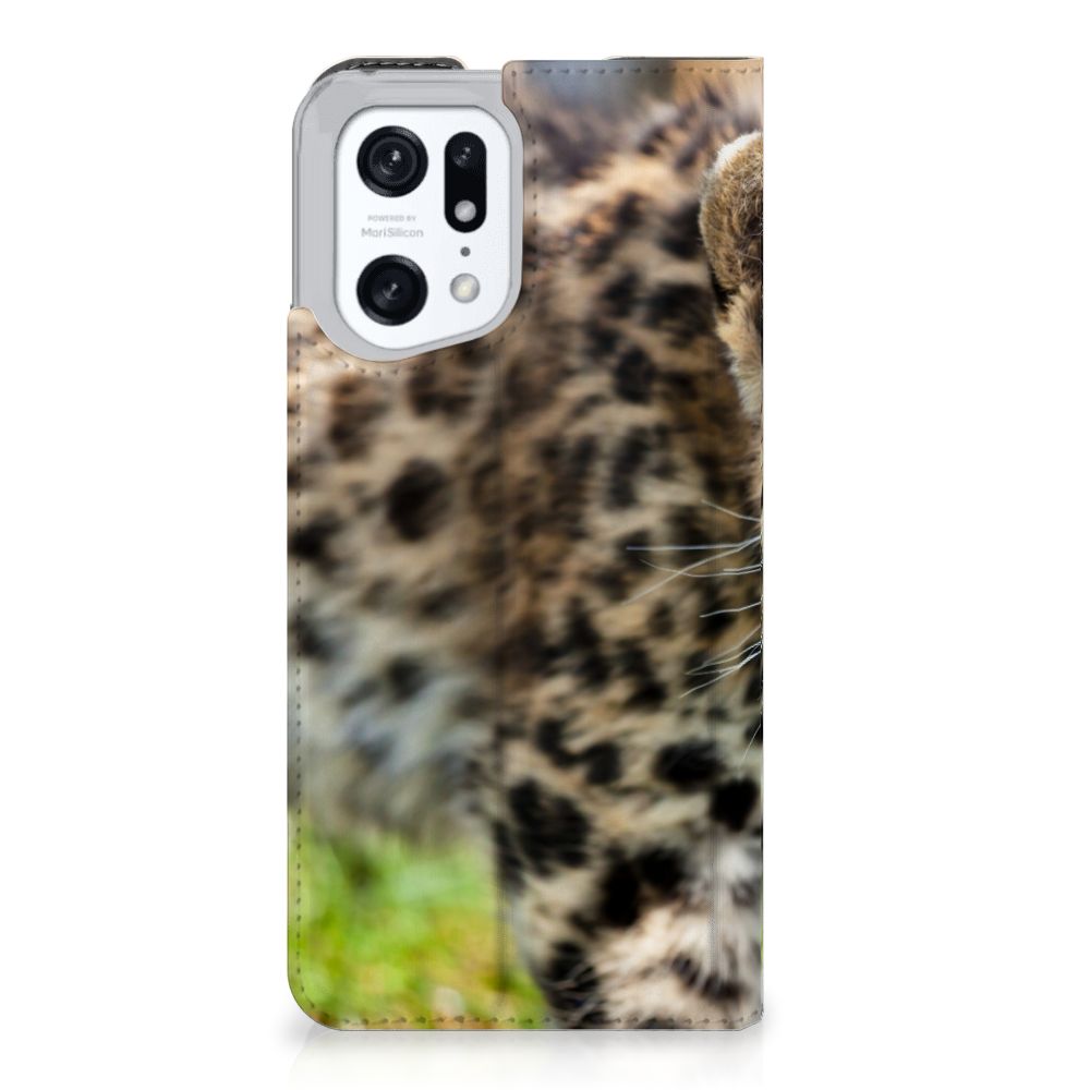 OPPO Find X5 Pro Hoesje maken Baby Luipaard - B2C Telecom