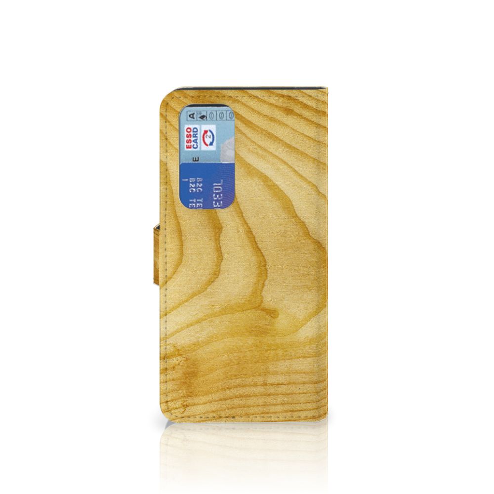 OPPO Find X3 Neo 5G Book Style Case Licht Hout