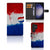 Samsung Galaxy S24 Ultra Bookstyle Case Nederland met artistieke Nederlandse vlag en plek voor pasjes.