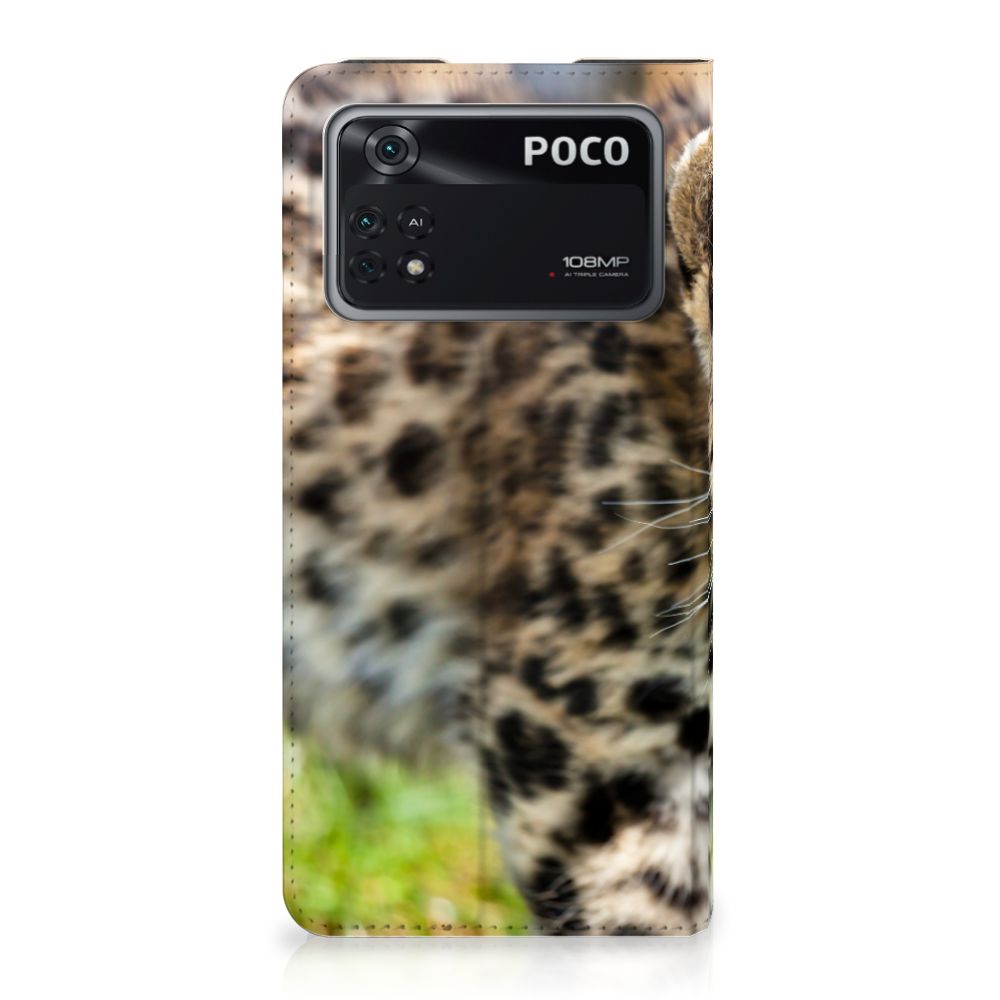 Poco X4 Pro 5G Hoesje maken Baby Luipaard - B2C Telecom