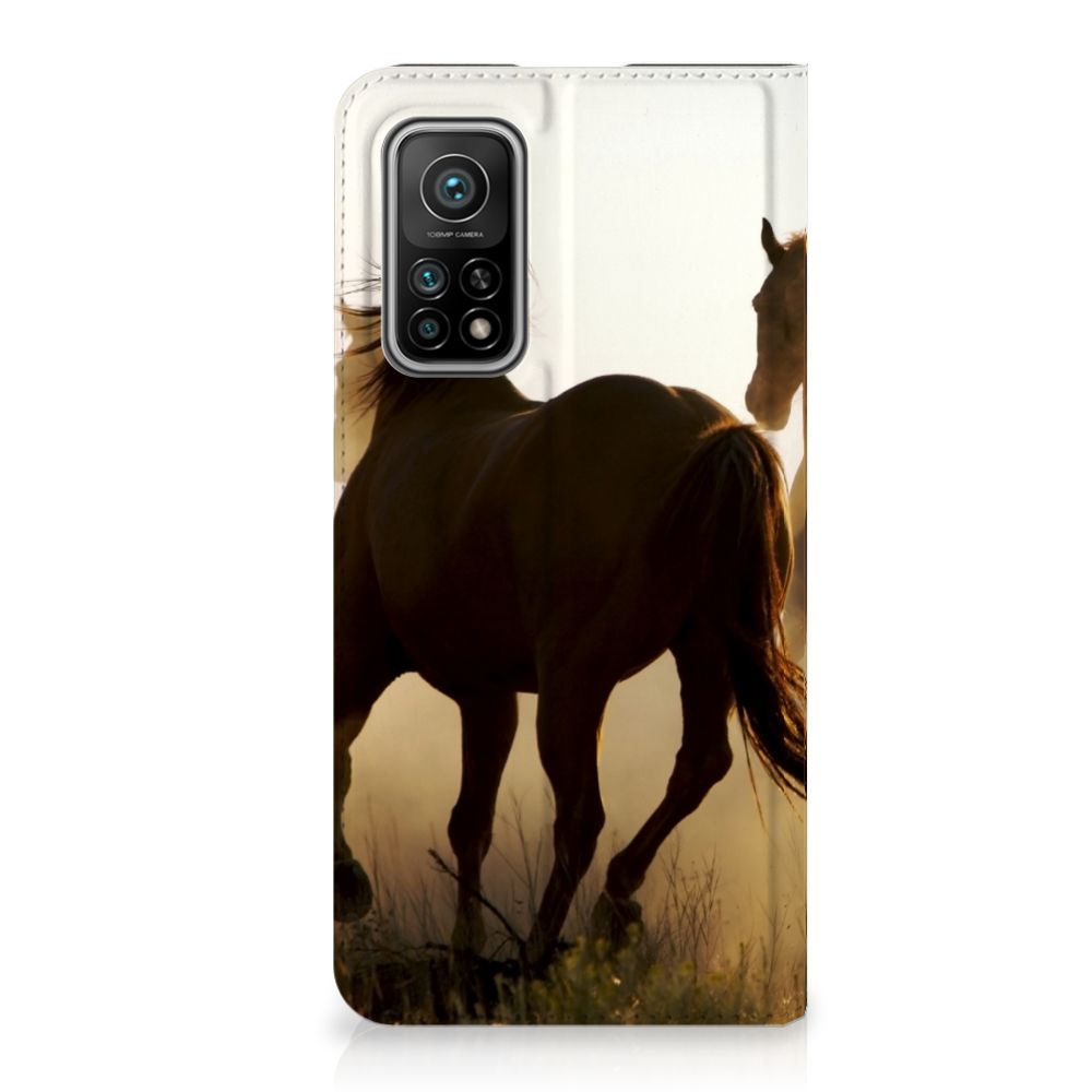 Xiaomi Mi 10T | 10T Pro Hoesje maken Design Cowboy met paardenafbeelding in mooie, chique stijl.