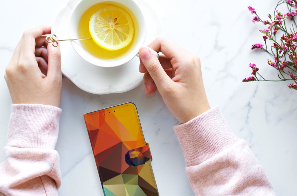 Alcatel 1S 2020 Book Case Polygon Color