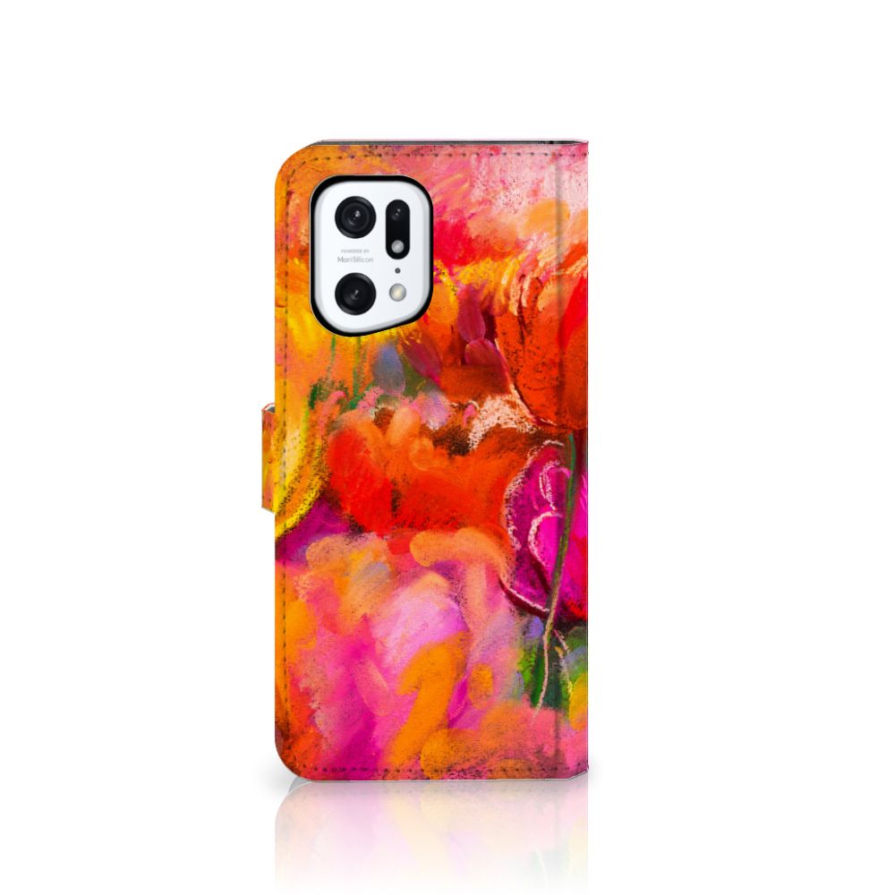 Hoesje OPPO Find X5 Pro Tulips