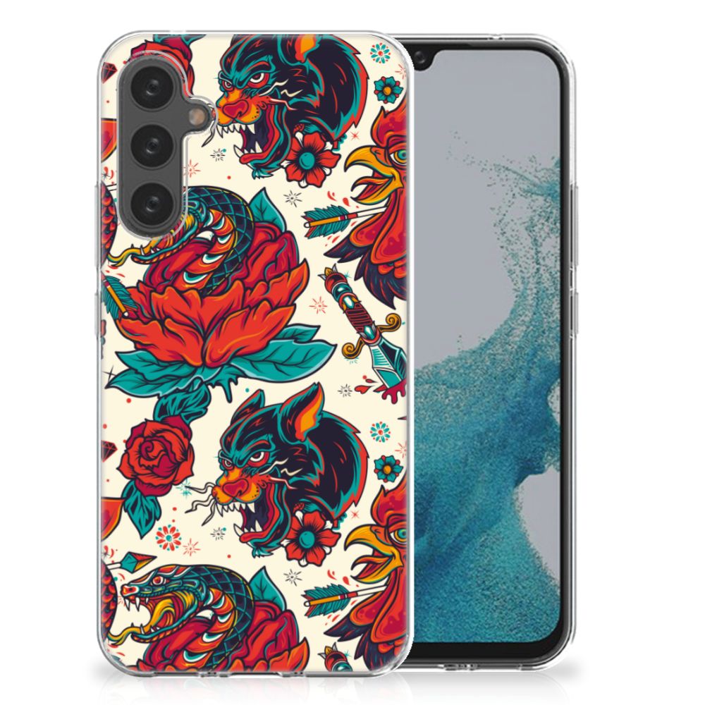 Siliconen Hoesje met foto voor Samsung Galaxy A34 Old Skool B2C Telecom