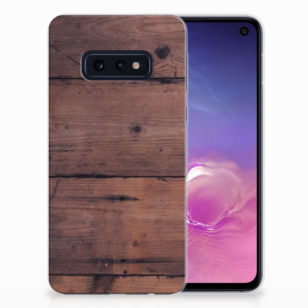 Samsung Galaxy S10e Bumper Hoesje Old Wood