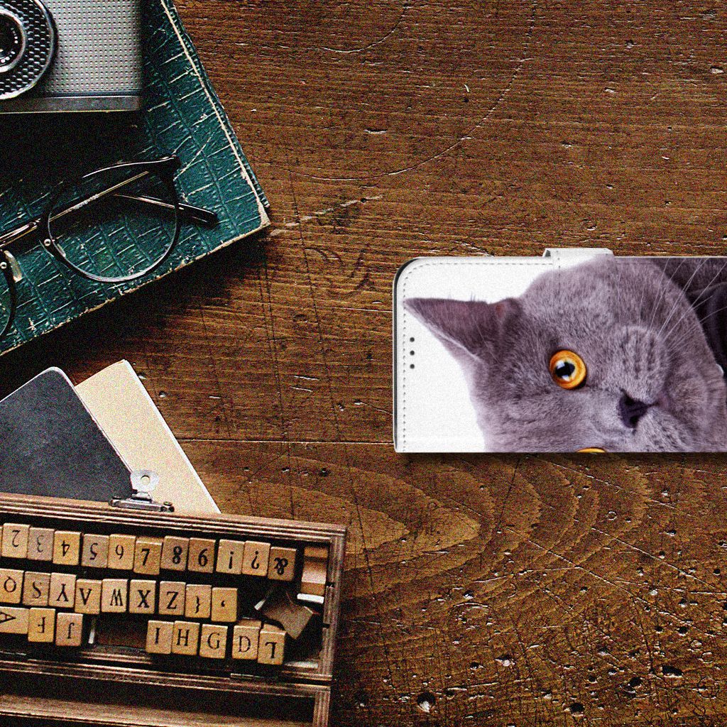 Samsung Galaxy Xcover 5 Telefoonhoesje met Pasjes Kat