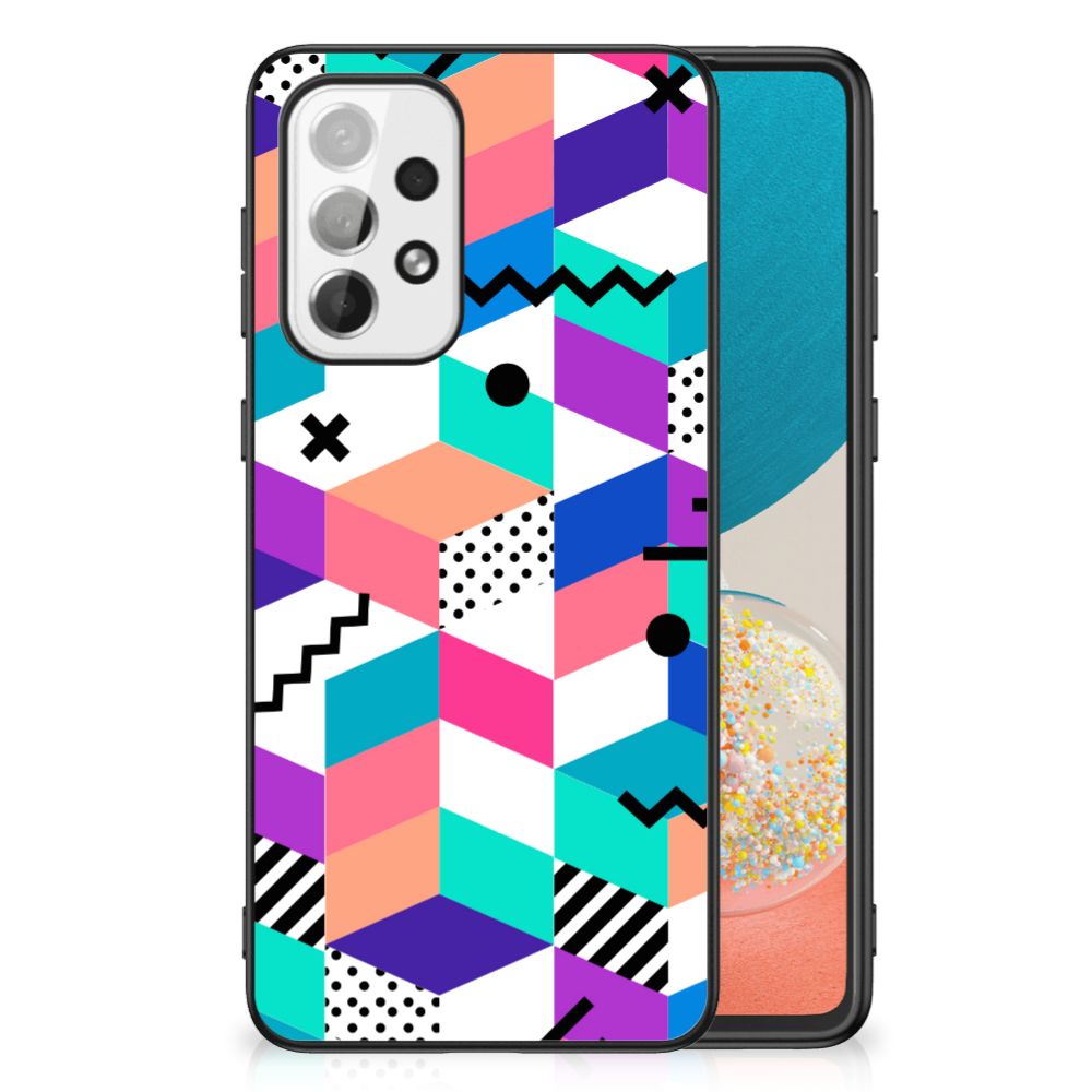 Samsung Galaxy A73 Backcover Blokken Kleurrijk B2C Telecom
