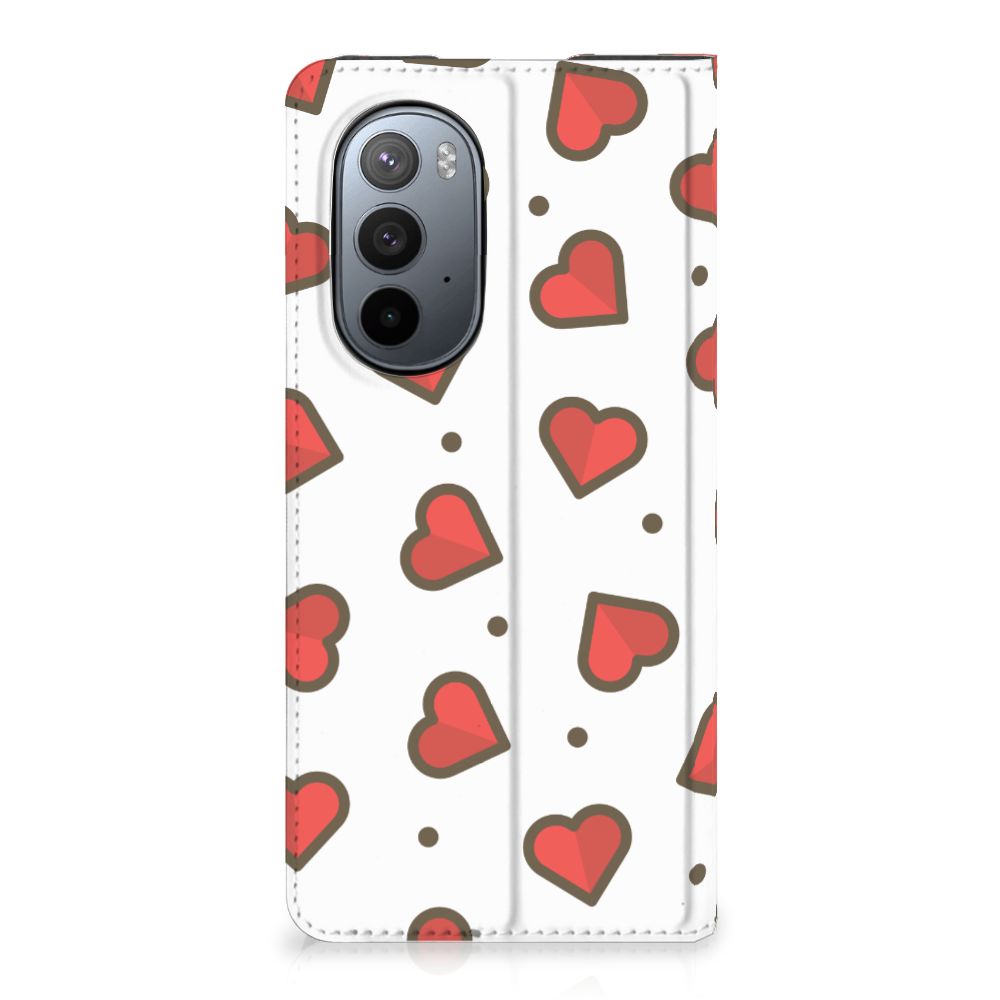 Motorola Edge 30 Pro Hoesje met Magneet Hearts - B2C Telecom