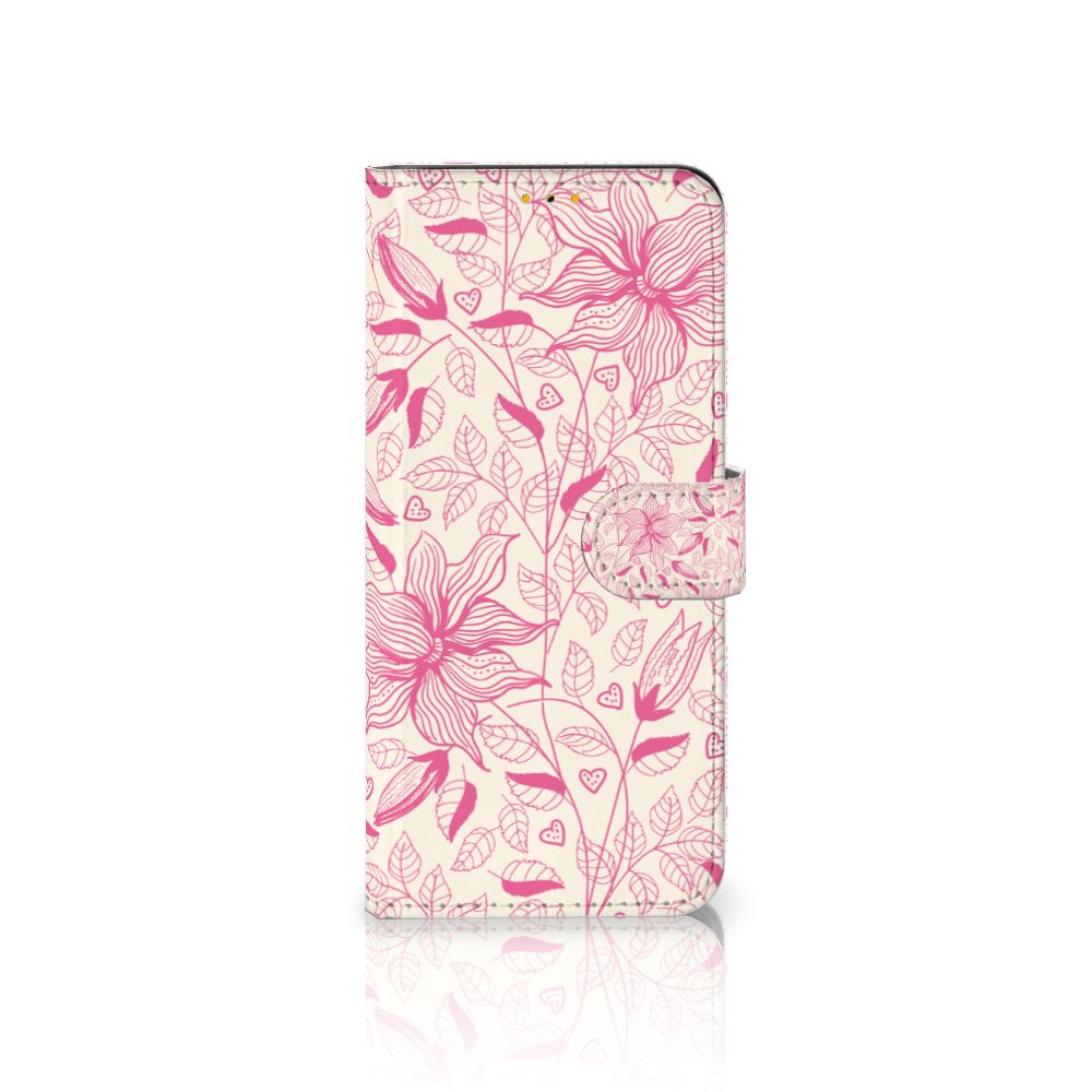 Samsung Galaxy M52 Hoesje Pink Flowers