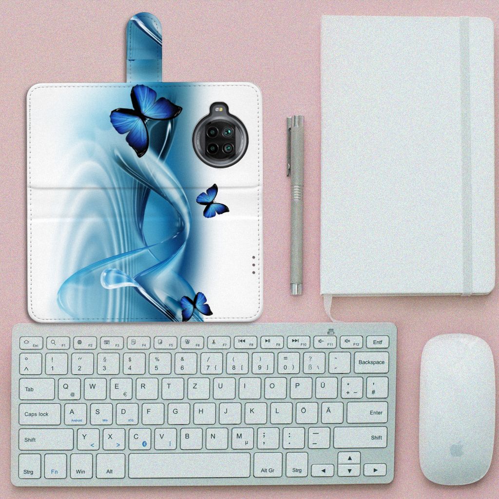 Xiaomi Mi 10T Lite Telefoonhoesje met Pasjes Vlinders