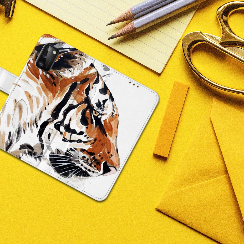 Hoesje Samsung Galaxy A41 Watercolor Tiger
