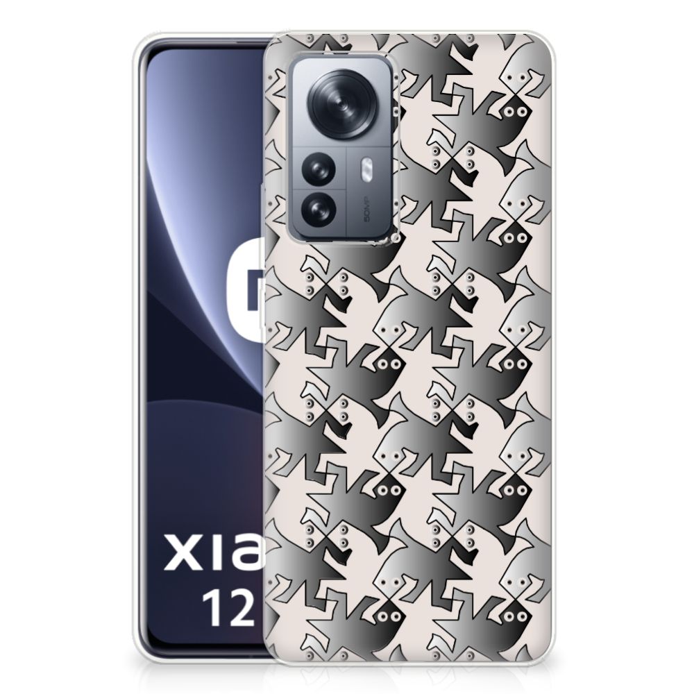Xiaomi 12 Pro TPU Hoesje Salamander Grey B2C Telecom