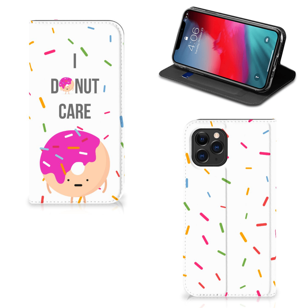 Apple iPhone 11 Pro Flip Style Cover Donut Roze