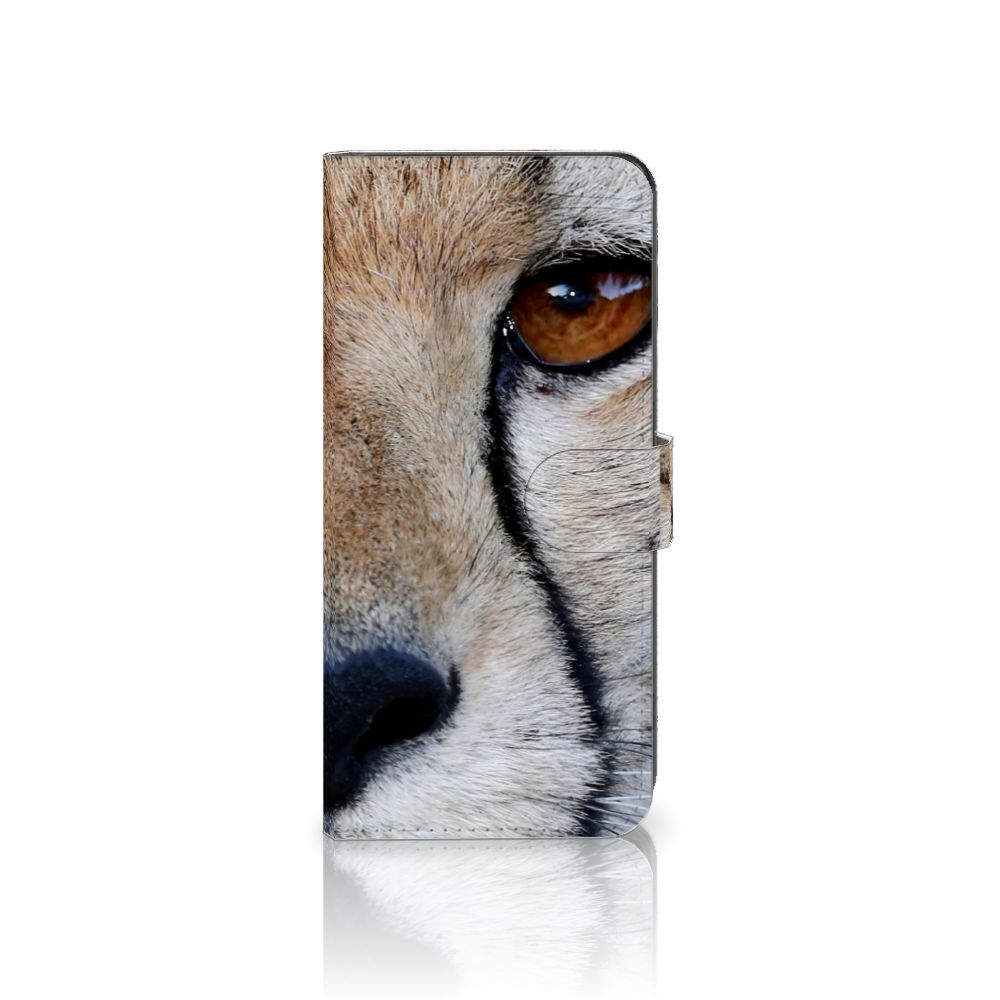 OPPO Find X6 Telefoonhoesje met Pasjes Cheetah close-up van cheeta oog