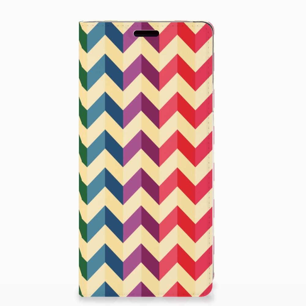 Samsung Galaxy Note 9 Hoesje met Magneet Zigzag Multi Color