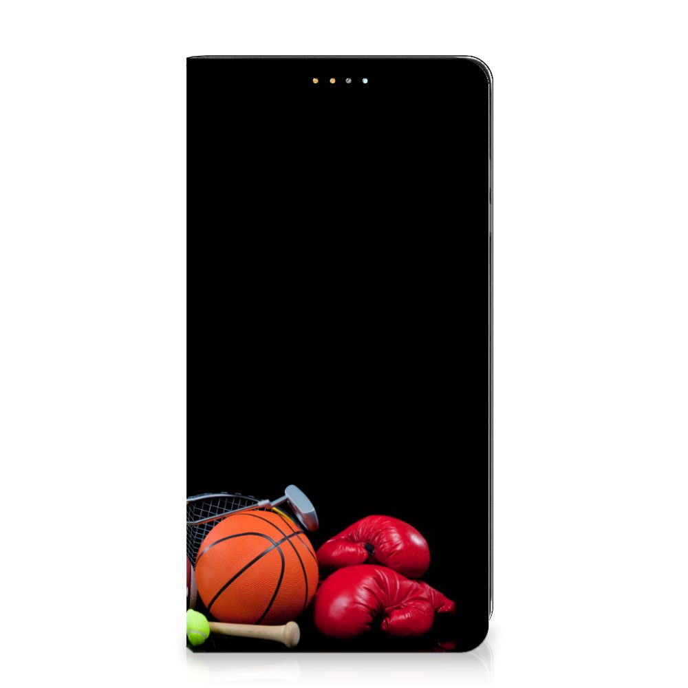 Samsung Galaxy A32 4G | A32 5G Enterprise Editie Hippe Standcase Sports met sportuitrusting zoals basketbal en bokshandschoenen.