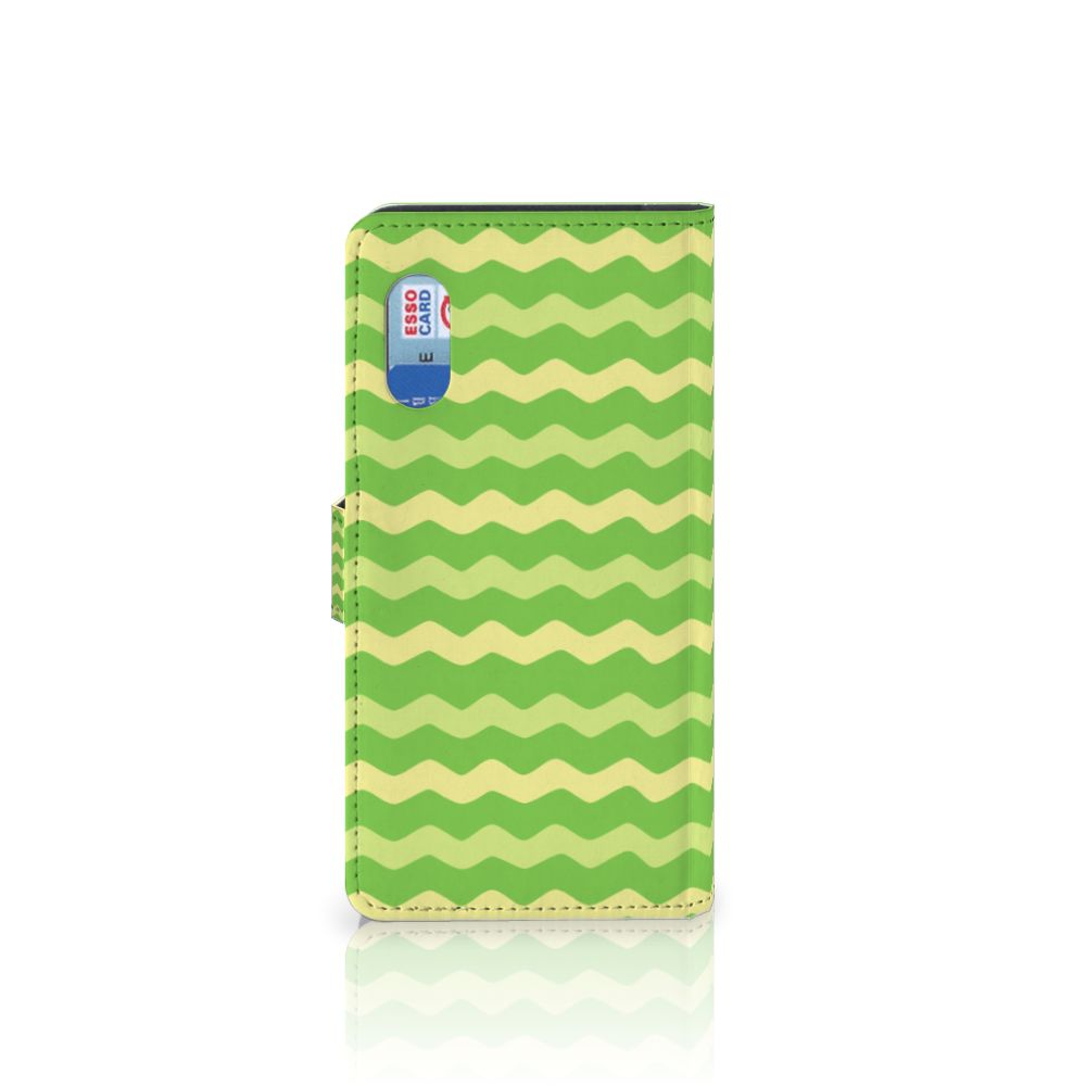 Samsung Xcover Pro Telefoon Hoesje Waves Green