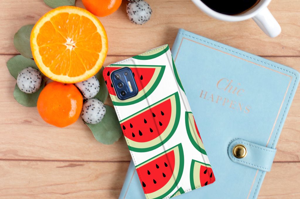 Motorola Moto G9 Plus Flip Style Cover Watermelons - B2C Telecom