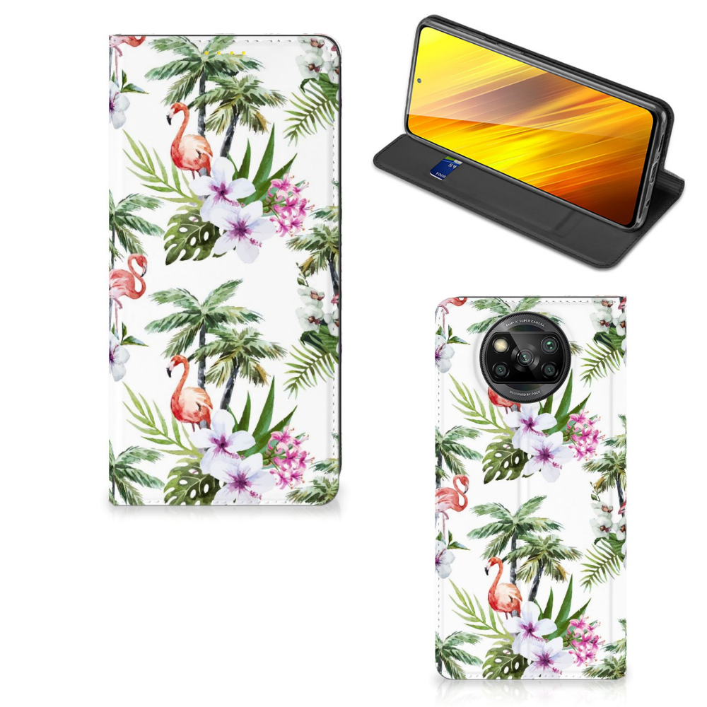 Xiaomi Poco X3 Pro | Poco X3 Hoesje maken Flamingo Palms - B2C Telecom