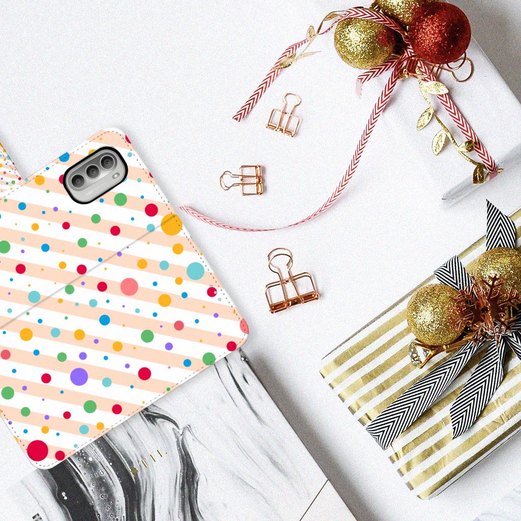 Motorola Moto G51 5G Telefoon Hoesje Dots