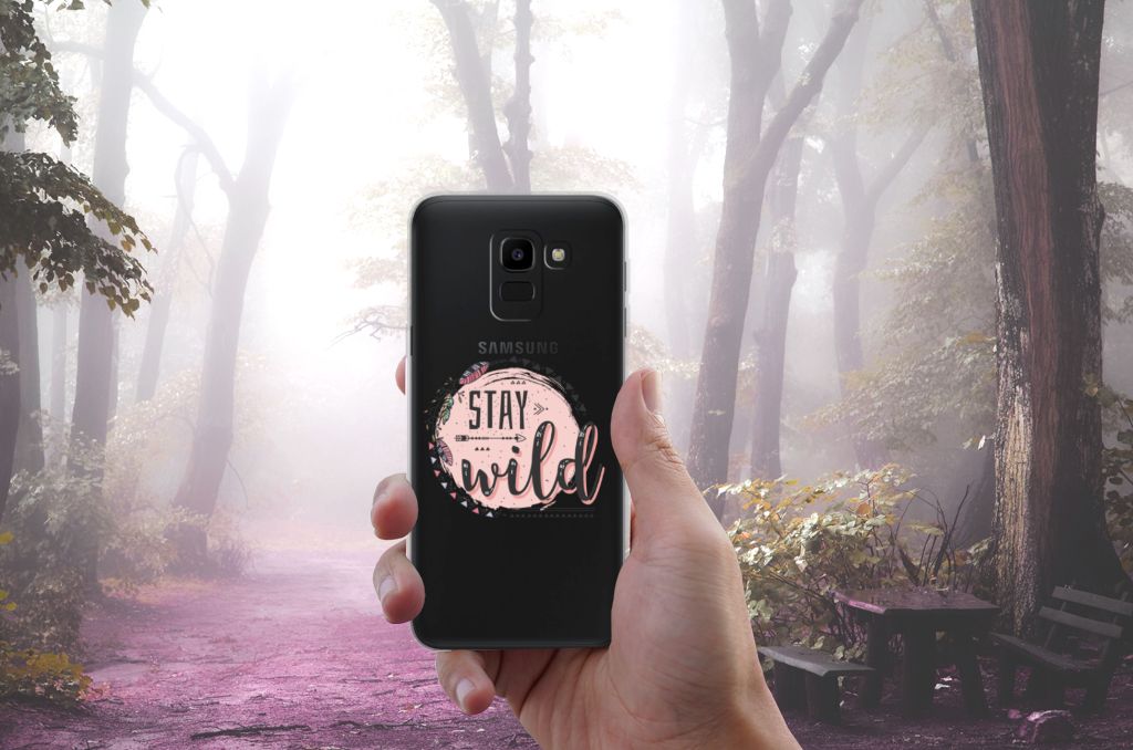 Samsung Galaxy J6 2018 Telefoonhoesje met Naam Boho Stay Wild