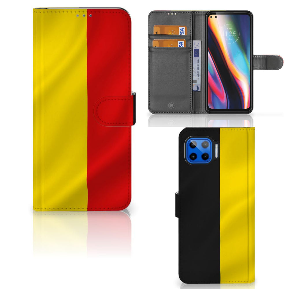 Motorola Moto G 5G Plus Bookstyle Case Belgische Vlag