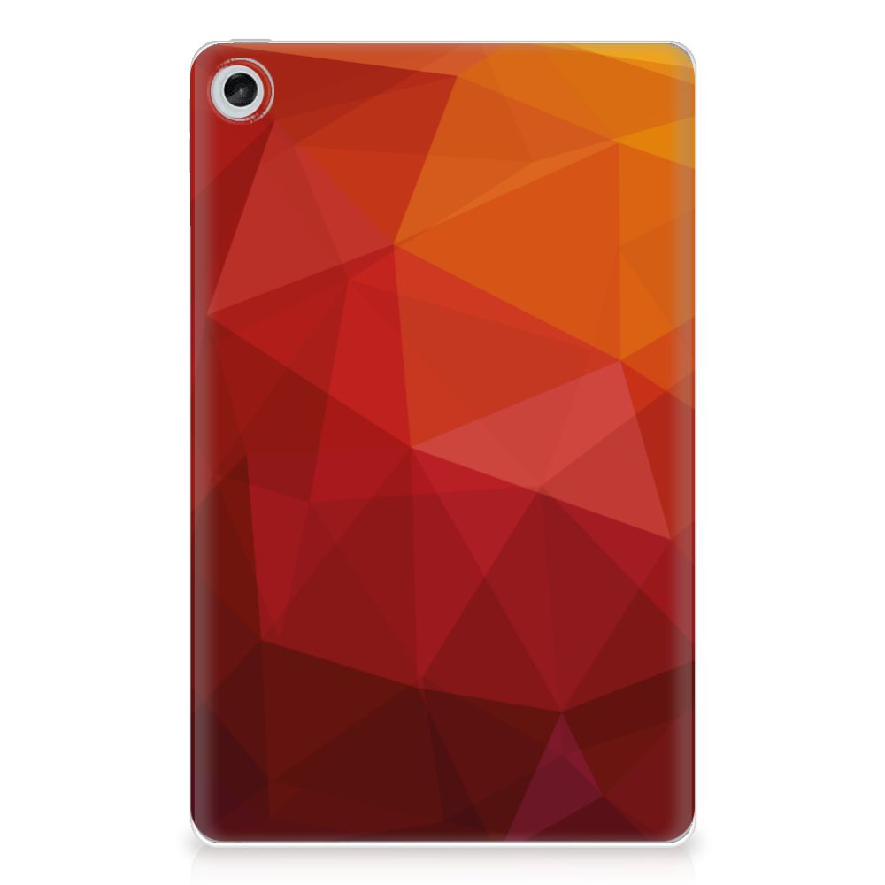 Back Cover voor Lenovo Tab M10 Plus (3e generatie) Polygon Red - B2C Telecom