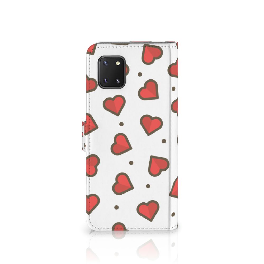 Samsung Note 10 Lite Telefoon Hoesje Hearts