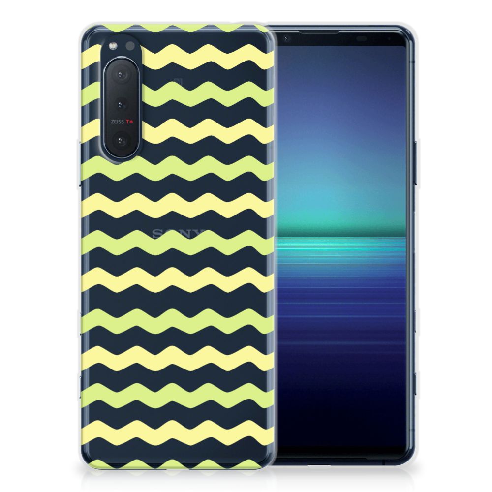 Sony Xperia 5II TPU bumper Waves Yellow B2C Telecom