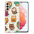 Samsung Galaxy S21 TPU Hoesje Vrolijke Uilen