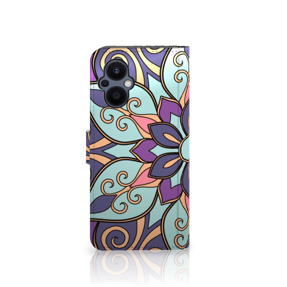 OPPO Reno 8 Lite | OnePlus Nord N20 Hoesje Purple Flower
