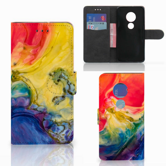 Hoesje Motorola Moto G7 Play Watercolor Dark