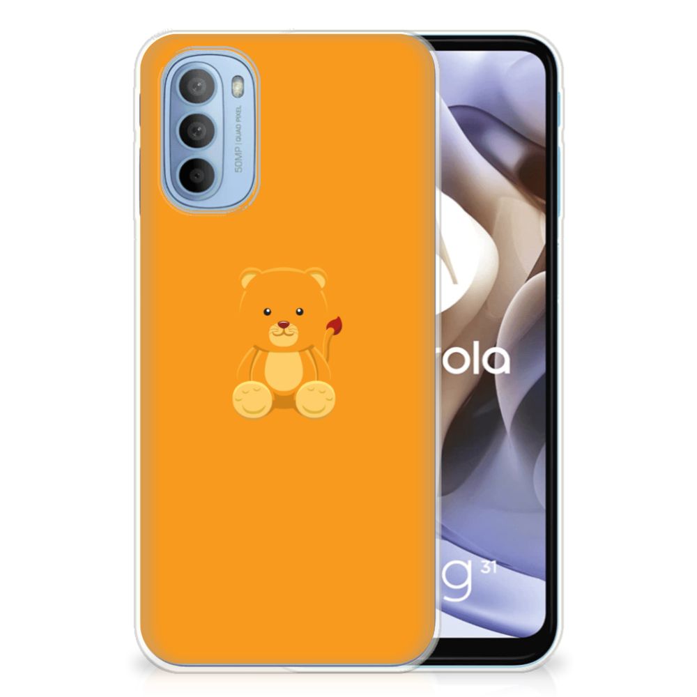 Motorola Moto G31 | G41 Telefoonhoesje met Naam Baby Beer B2C Telecom