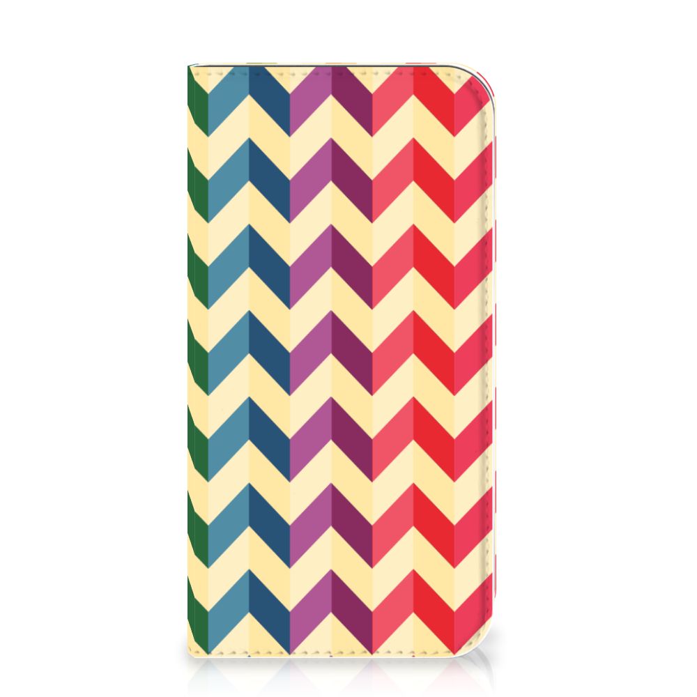 Apple iPhone 11 Pro Hoesje met Magneet Zigzag Multi Color