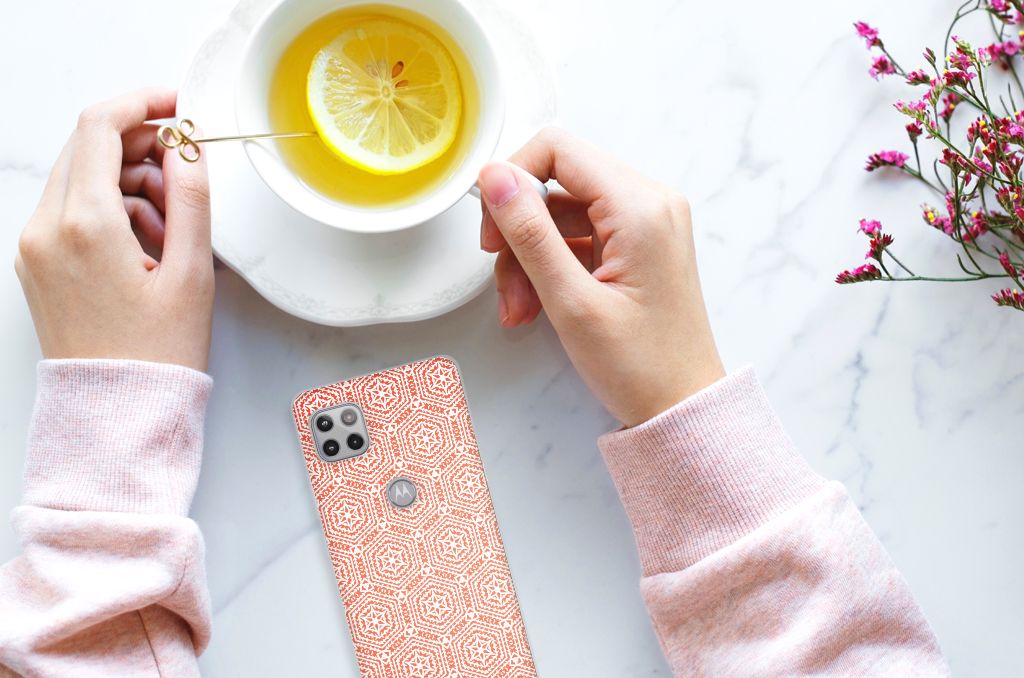 Motorola Moto G 5G TPU bumper Pattern Orange B2C Telecom