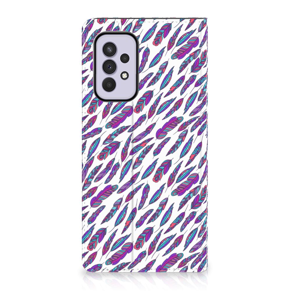 Samsung Galaxy A33 5G Hoesje met Magneet Feathers Color - B2C Telecom