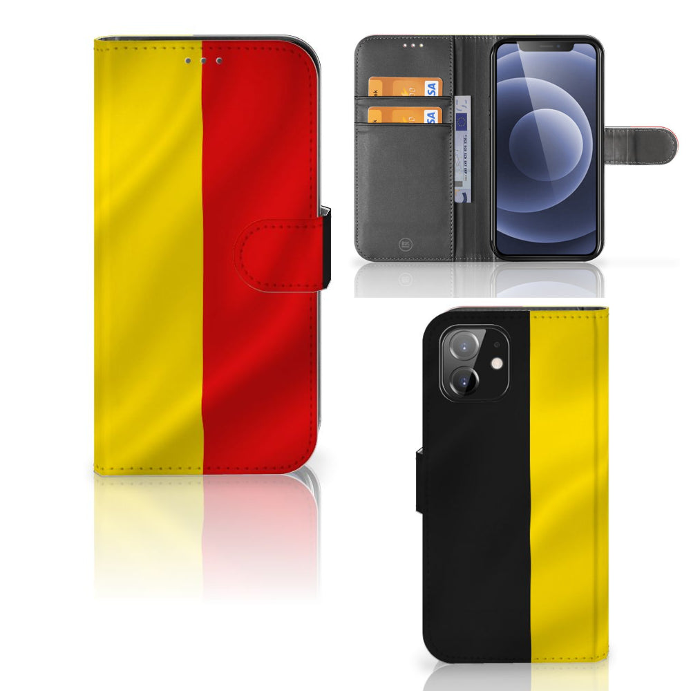 iPhone 12 | 12 Pro (6.1") Bookstyle Case Belgische Vlag