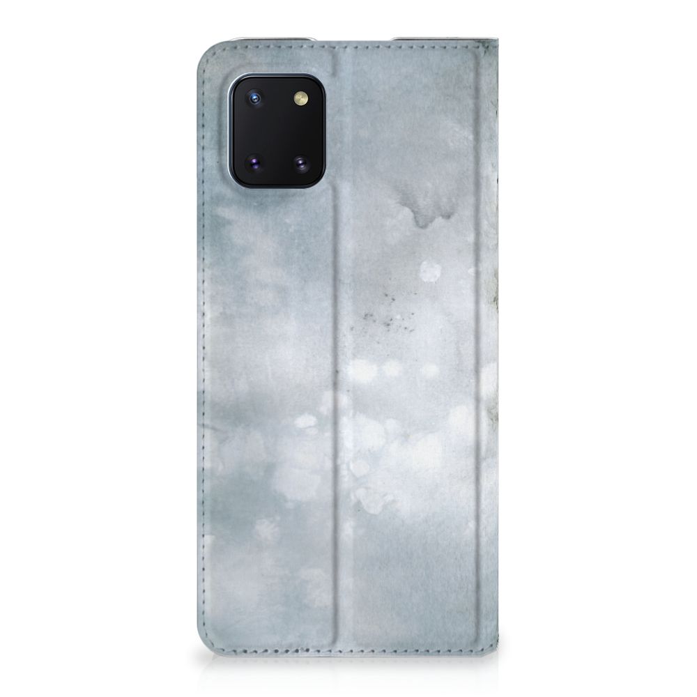 Bookcase Samsung Galaxy Note 10 Lite Painting Grey - B2C Telecom