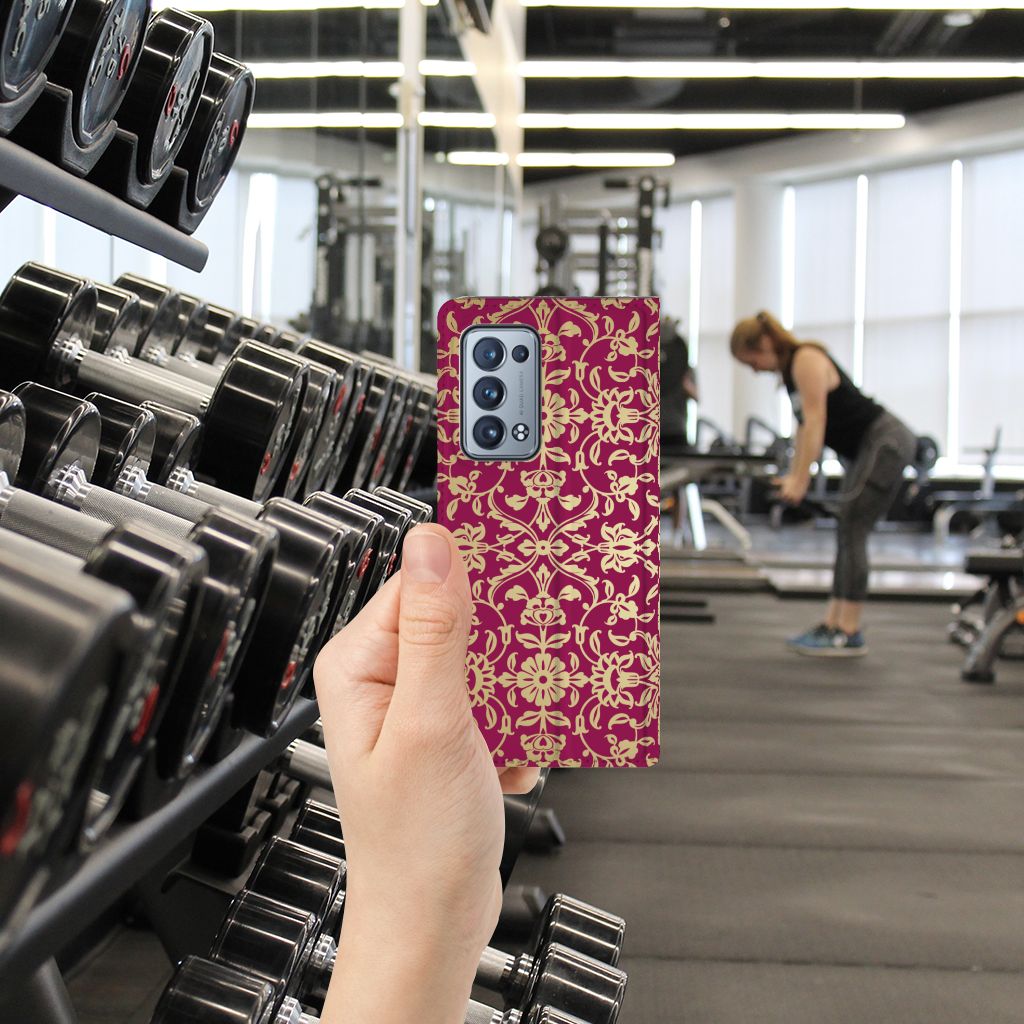 Telefoon Hoesje OPPO Reno 6 Pro Plus 5G Barok Pink - B2C Telecom